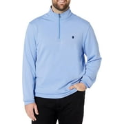 IZOD Men's Big Advantage Performance Quarter Zip Fleece Pullover Sweatshirt, Classic Blue, 4X-Large Tall