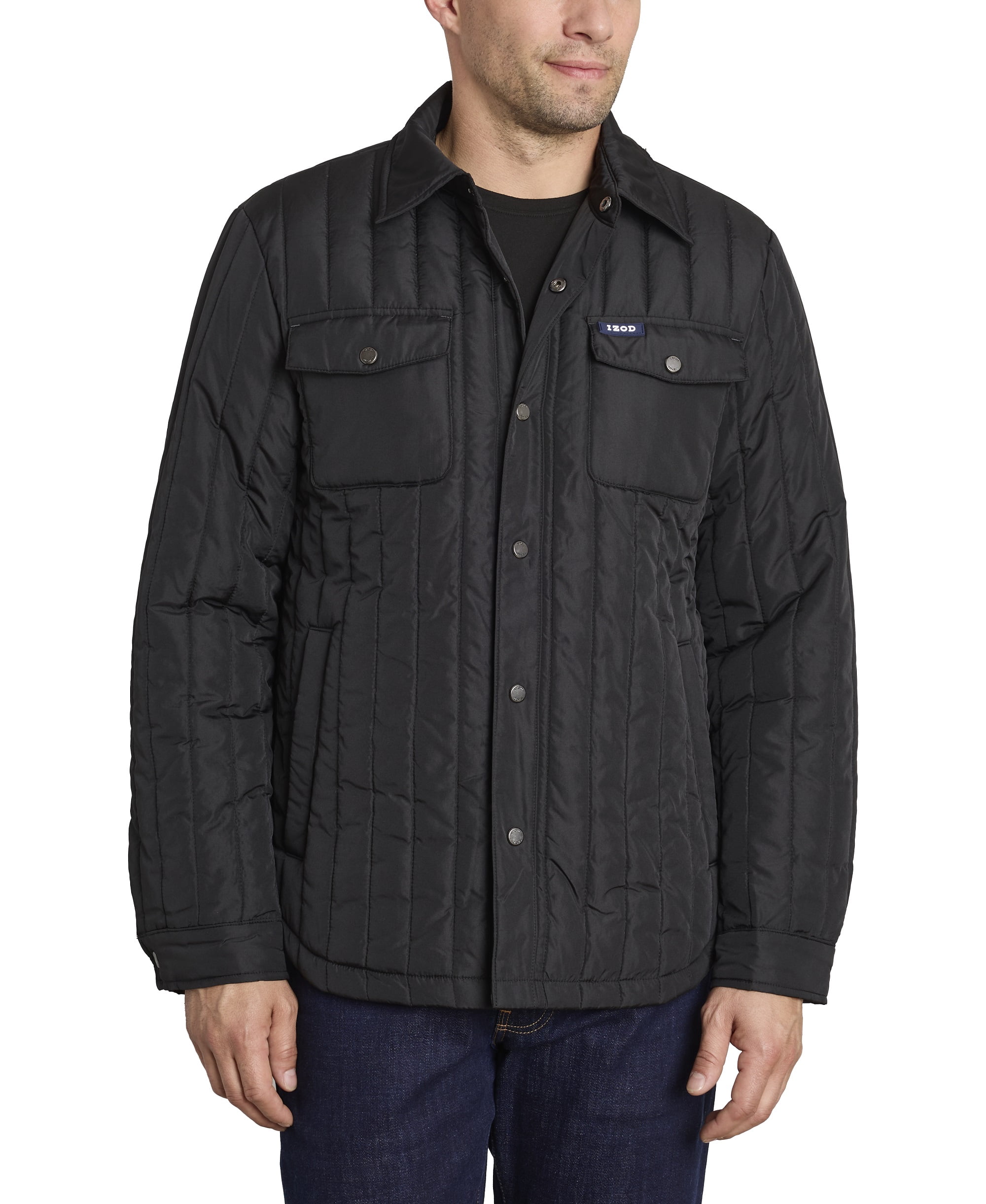 IZOD Men's & Big Men's Lightweight Poly Shirt Jacket, Up to Size 2XL