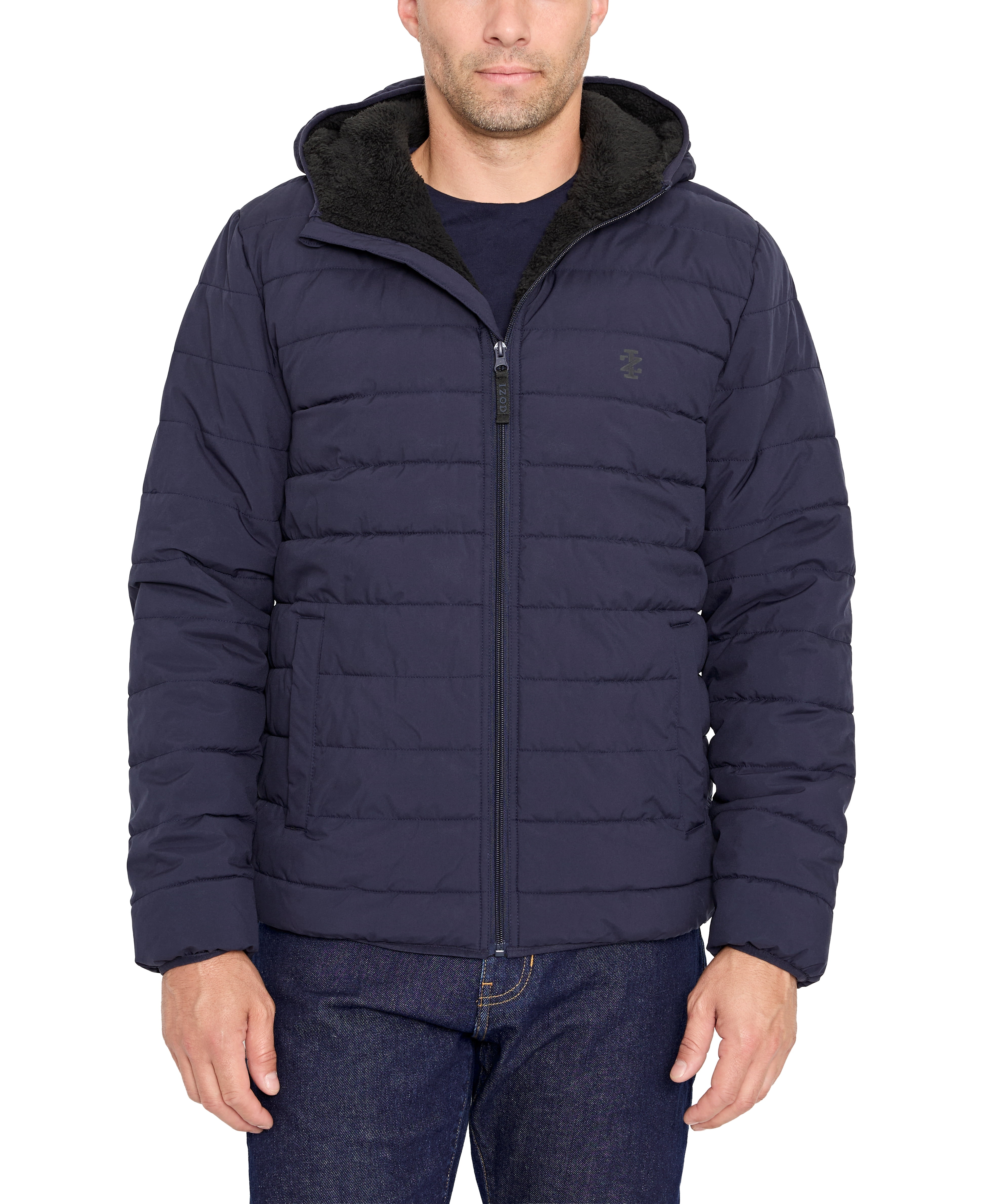 IZOD Men's & Big Men's Sherpa Puffer Jacket, Up to Size 2XL