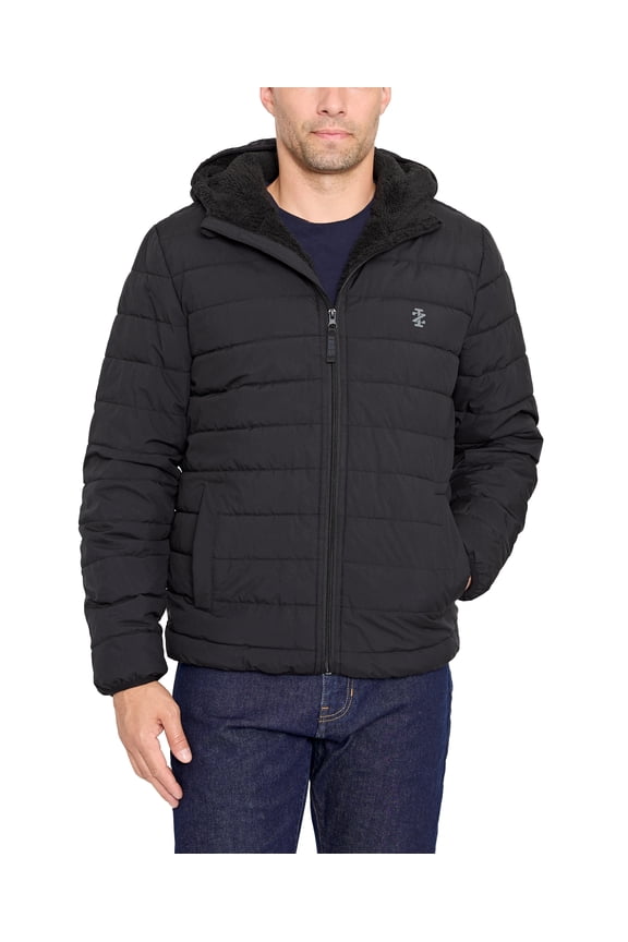 Men's & Big Men's Sherpa Puffer Jacket, Up to Size 2XL