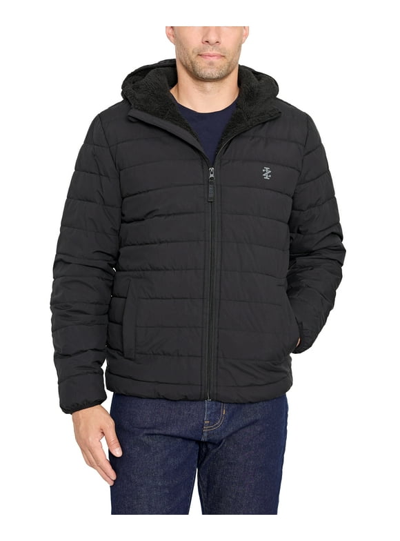 Men's & Big Men's Sherpa Puffer Jacket, Up to Size 2XL