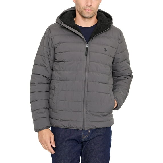 IZOD Men's & Big Men's Sherpa Puffer Jacket, Up to Size 2XL