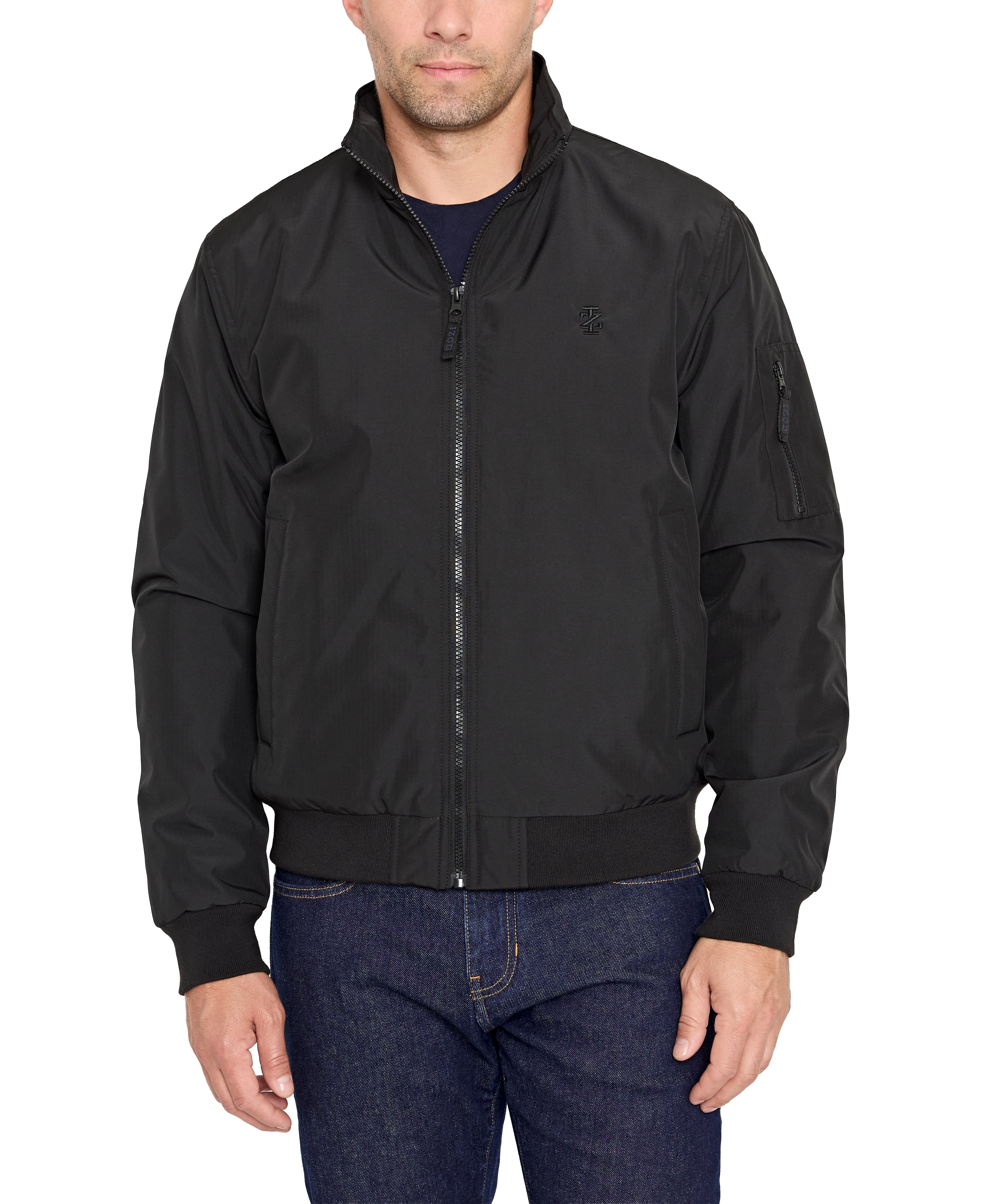 IZOD Men's & Big Men's Tech Rain Jacket, Up to Size 2XL