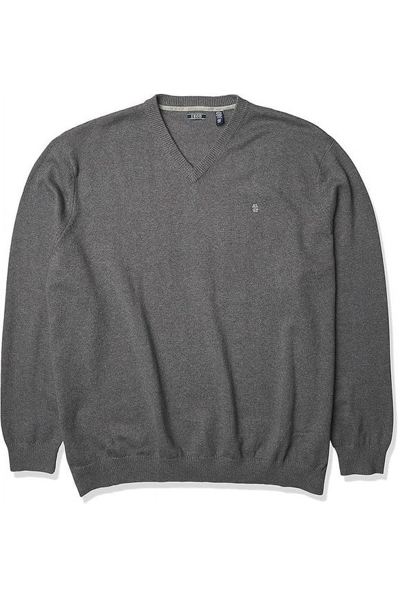 Men's Big Premium Essentials Solid V-Neck Sweater, Men's