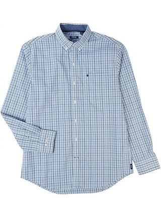 IZOD Men's Button-Down Shirts in IZOD | Blue - Walmart.com