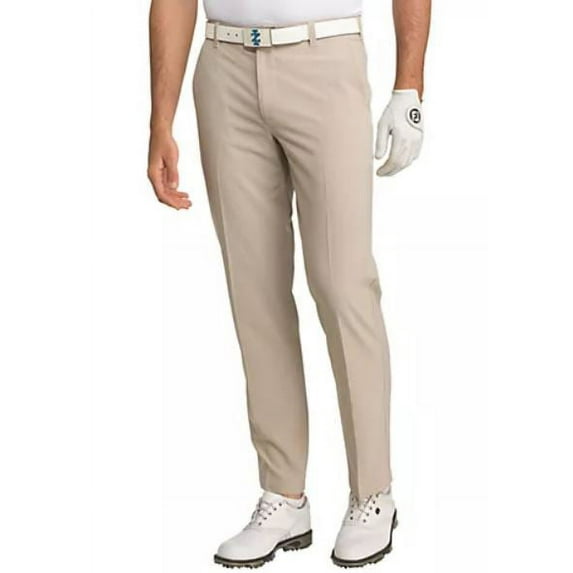 IZOD Men's Big & Tall Big and Tall Golf SwingFlex Straight Fit Pant, Red Khaki, 54W x 32L