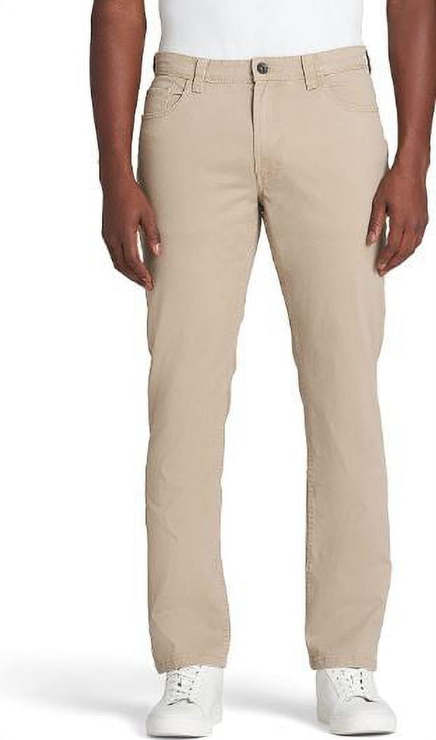 IZOD Men s Big and Tall Performance Stretch Pleated Pant Cederwood Khaki 42W X 36L