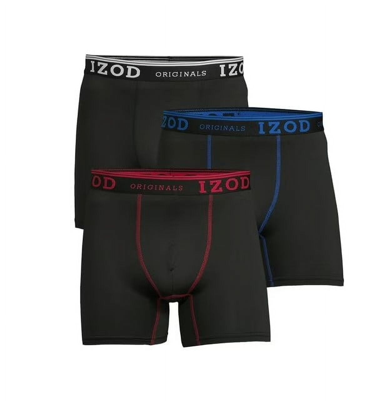 Mens Boxers IZOD Men's Boxer Briefs 12 Pack Ultrasoft Seychelles