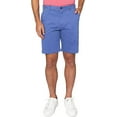 thumbnail image 1 of IZOD Men's Classic Saltwater Flat Front Chino Short, Bijou Blue PH162, 36 Regular, 1 of 2
