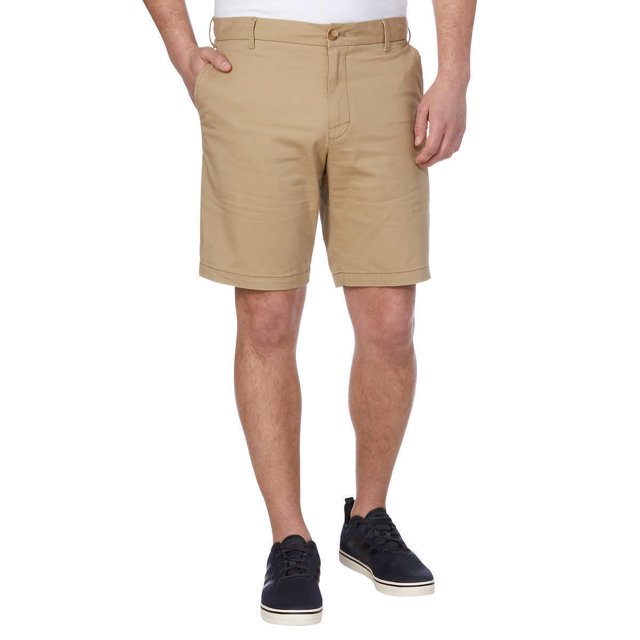 IZOD Men's Classic Saltwater Chino Short, Cedarwood Khaki PH162, 40
