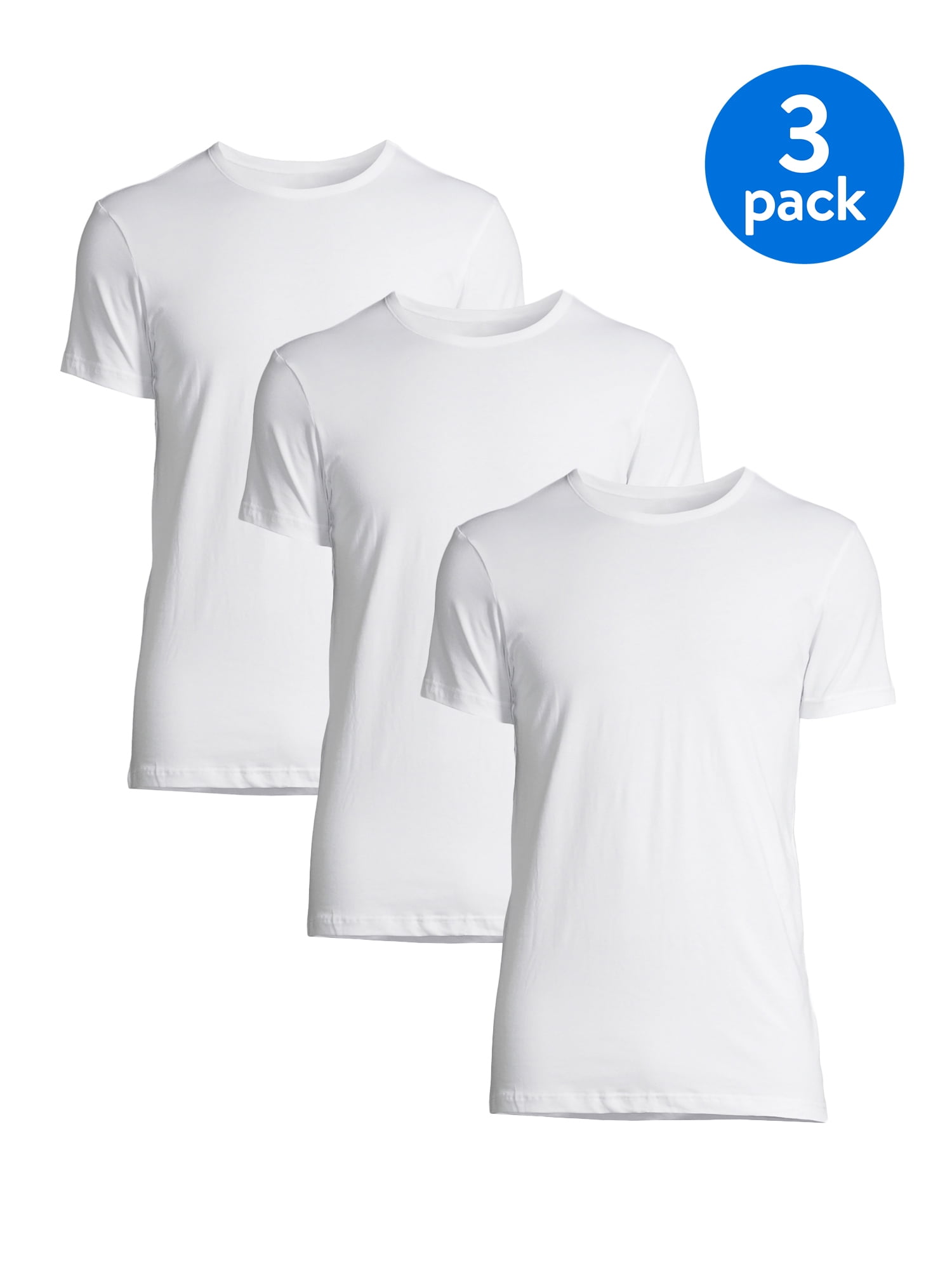 IZOD Men's Crewneck Short Sleeve Undershirt T-Shirt, 3-Pack