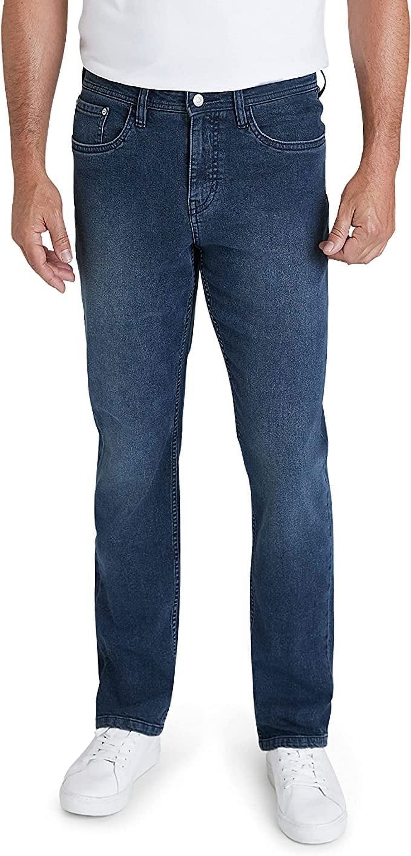 IZOD Men's Denim Jeans - Comfort Stretch Jeans - Casual Relaxed Fit ...