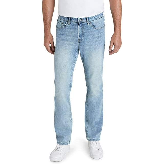 IZOD Men's Denim Jeans Comfort Stretch Jeans Casual Relaxed Fit