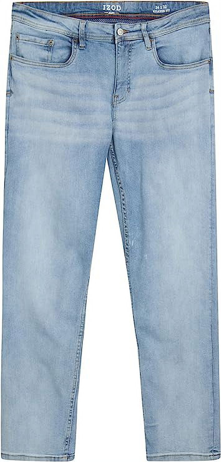 IZOD Men's Denim Jeans - Comfort Stretch Jeans - Casual Relaxed Fit ...