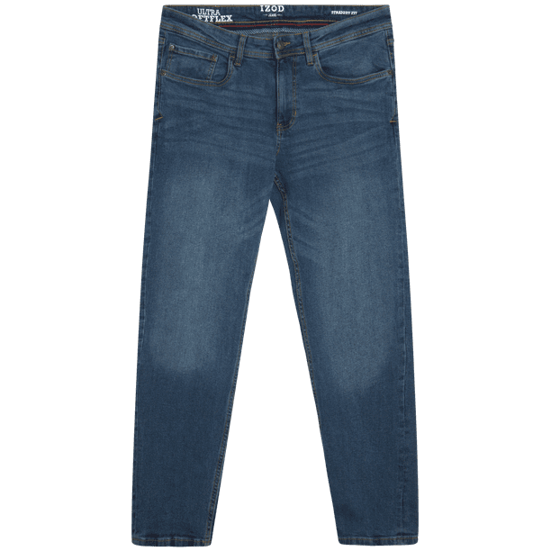 IZOD Men s Denim Jeans Ultrasoft Stretch Denim Straight Fit Jeans for Men Walmart Business Supplies