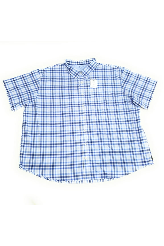 Men's Flannel Button Down Shirt, Th Navy, 4X-Large Tall