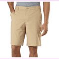 thumbnail image 1 of IZOD Men's Flat Front, Performance Shorts with Smartphone Pocket 34/Cedarwood Khahi, 1 of 5