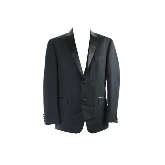 IZOD Men's Formal Wear Tuxedo Suit (Black, 42R)