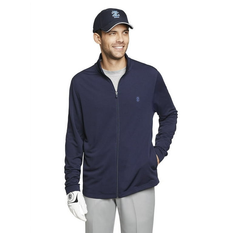 IZOD Men s Full Zip Hydrashield Jacket Black Medium