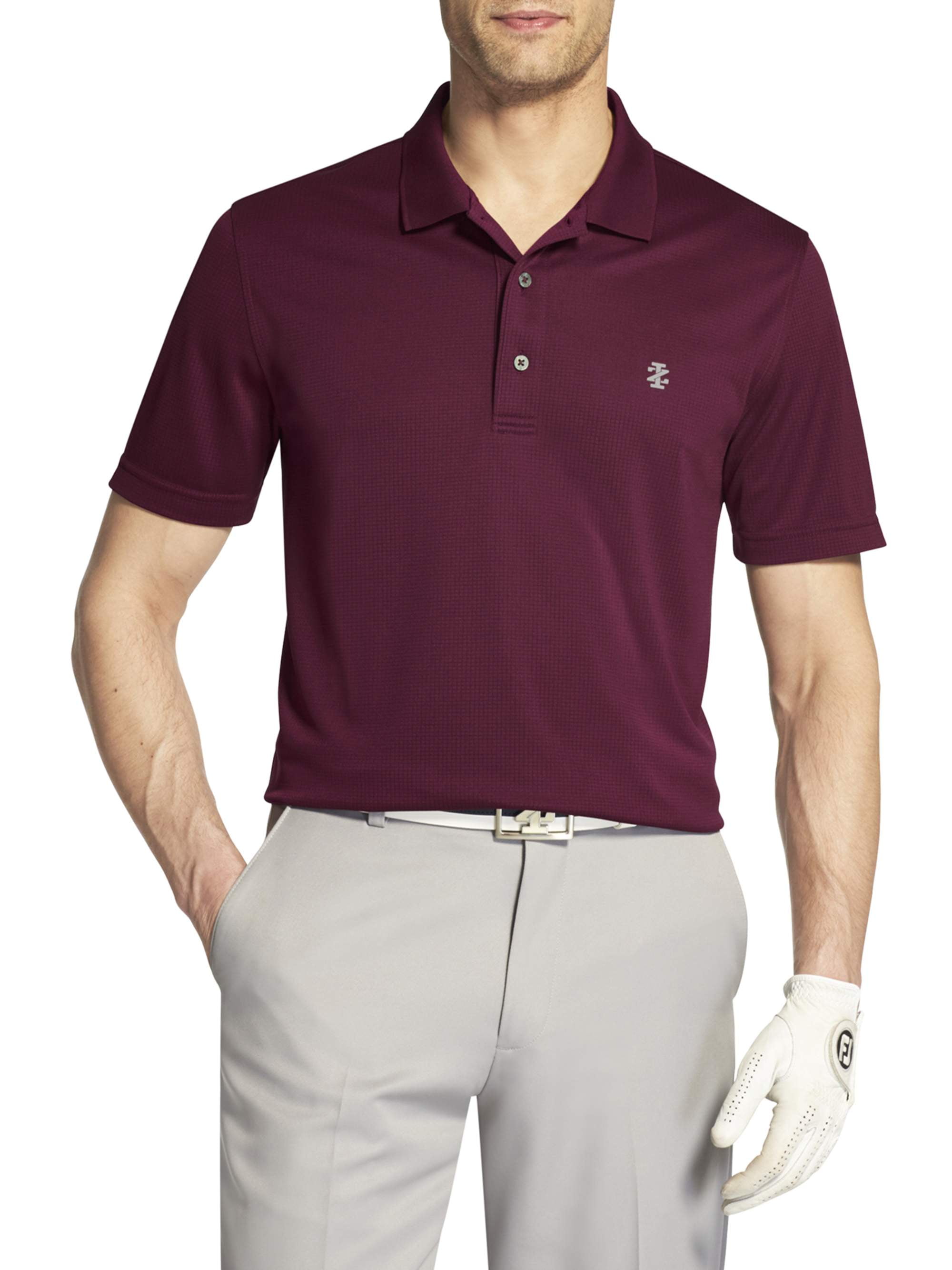IZOD Men's Golf Comfort Stretch Grid Polo Shirt