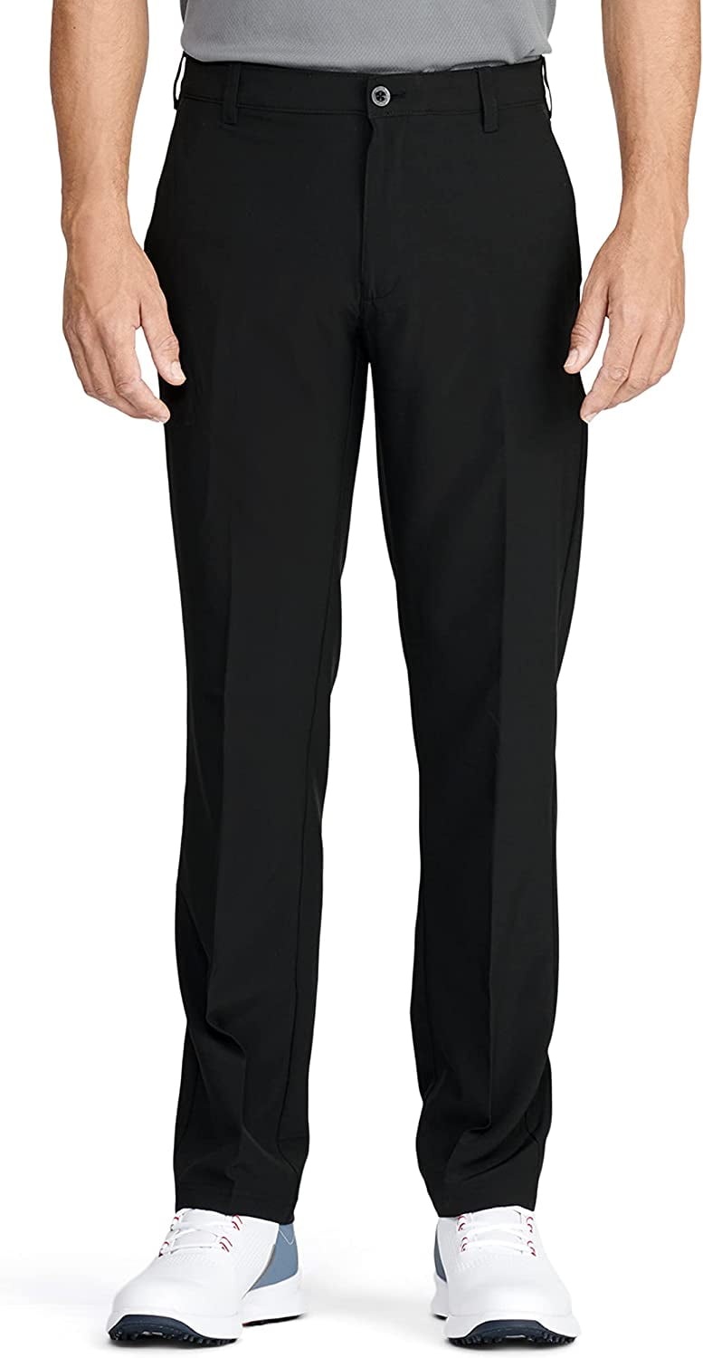 IZOD Men's Golf SwingFlex Slim Fit Pant, Black, 32W X 29L