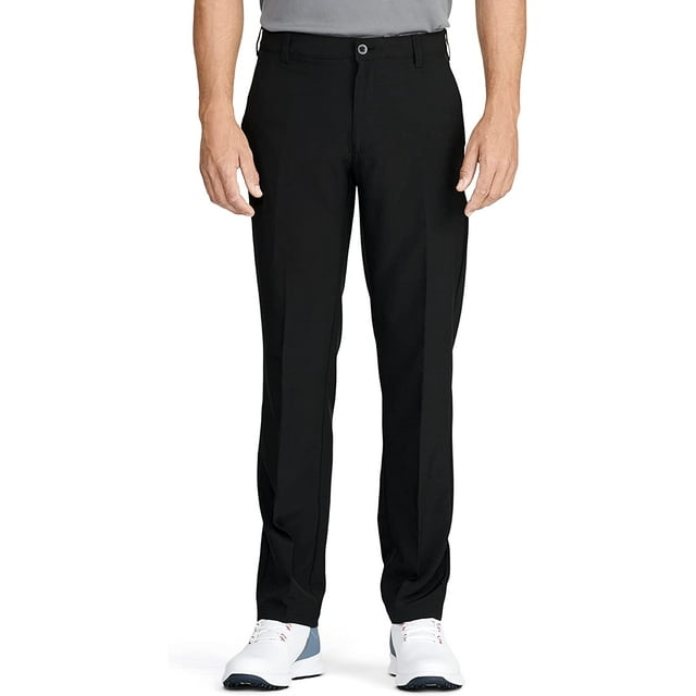 IZOD Men's Golf SwingFlex Slim Fit Pant, Black, 32W X 29L