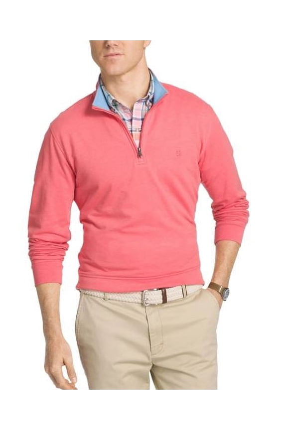 Men's Half Zip Sweatshirt, Rapture Rose, 4X-Large