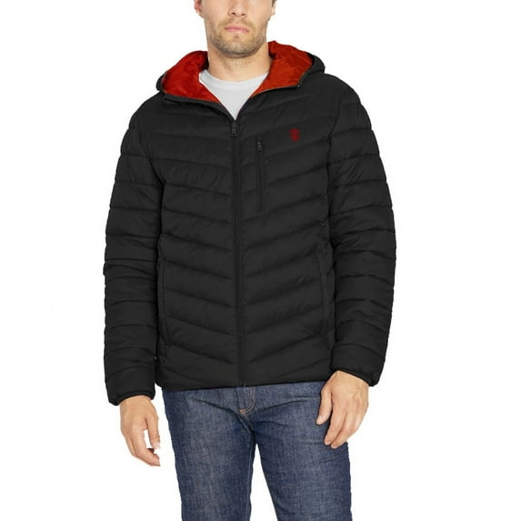 IZOD Men's Hooded Puffer Jacket, Up to size XX-Large