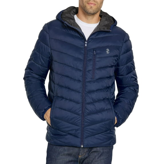 IZOD Men's Hooded Puffer Jacket, Up to size XX-Large