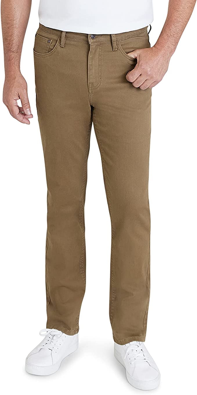 IZOD Men's Jeans Comfort Stretch Denim Straight Leg Relaxed Fit Jeans