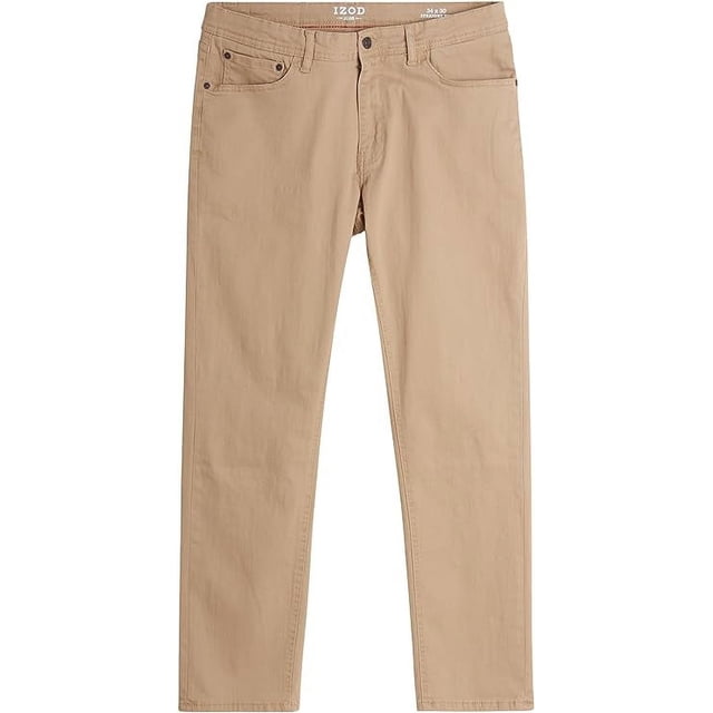 IZOD Men's Straight Leg Jeans - Classic 5-Pocket Comfort Stretch ...