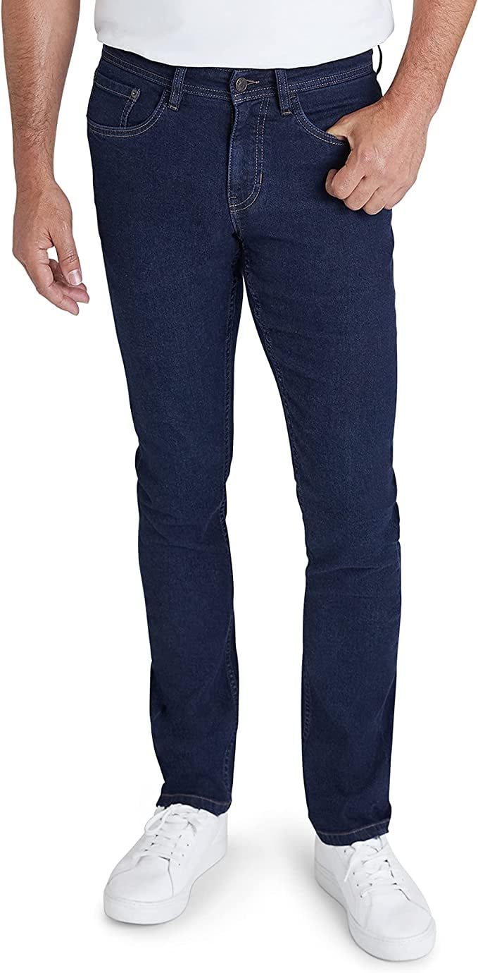 IZOD Men's Sport Flex Stretch Denim Straight Leg Relaxed Fit Jeans ...
