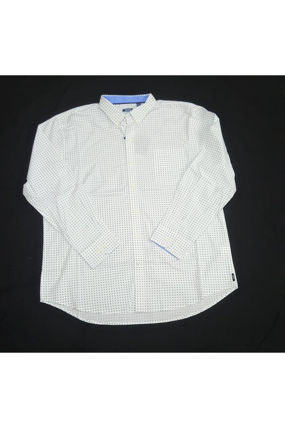 Men's Long Sleeve Button Down Shirt, Bachelor Button, 2X-Large