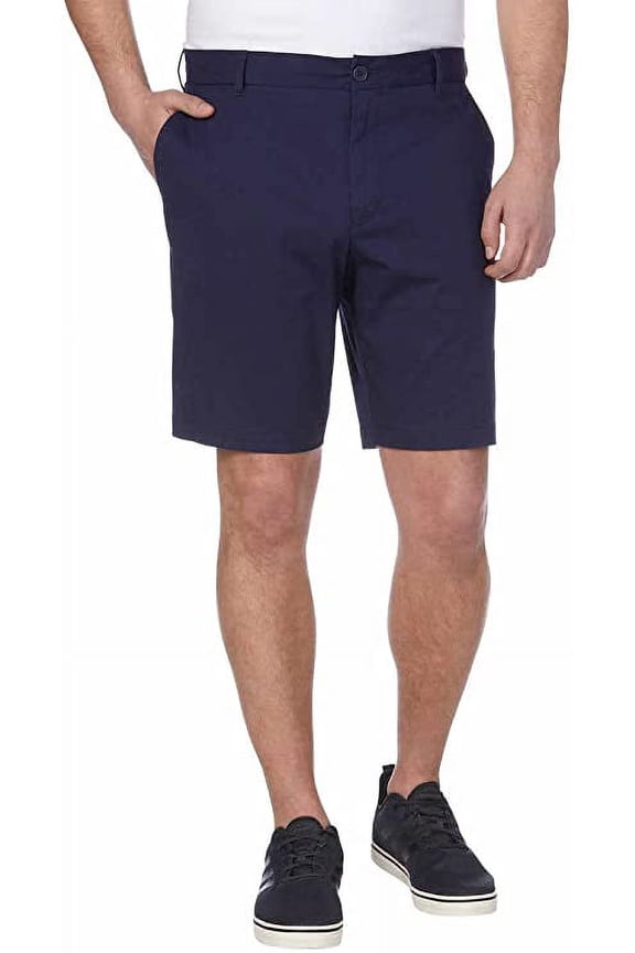 Men's Mid-Weight Saltwater Flat Front Stretch Chino Short (Peacoat, 38)