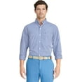 thumbnail image 1 of IZOD Men's Performance Comfort Longsleeve Gingham Button Down Shirt, Mazarine Blue Bt, 4X-Large Tall, 1 of 1