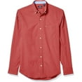 thumbnail image 1 of IZOD Men's Performance Comfort Longsleeve Gingham Button Down Shirt, Saltwater Red, Large, 1 of 1