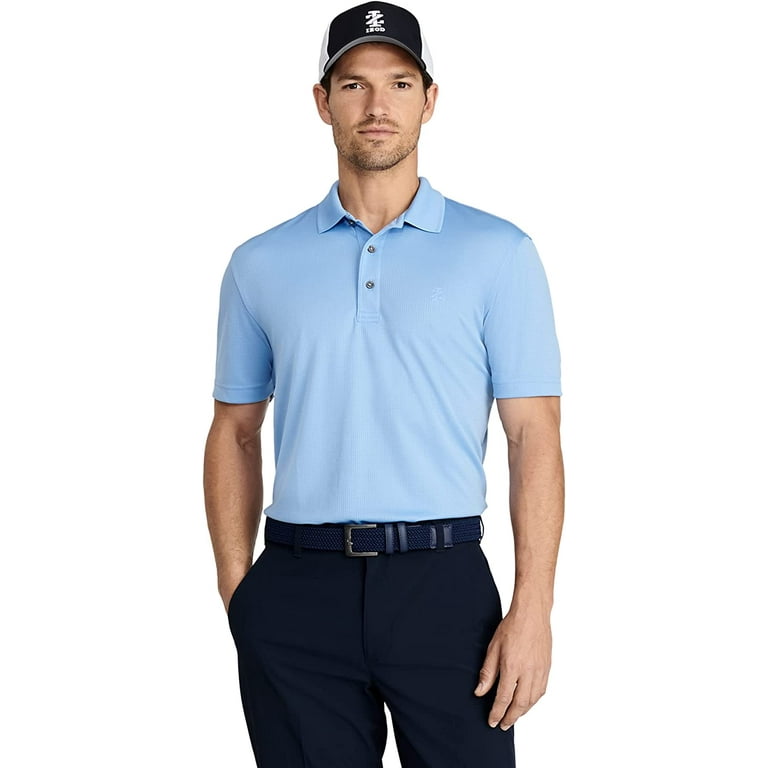 IZOD Men s Performance Golf Grid Polo Riviera Blue 2X Large