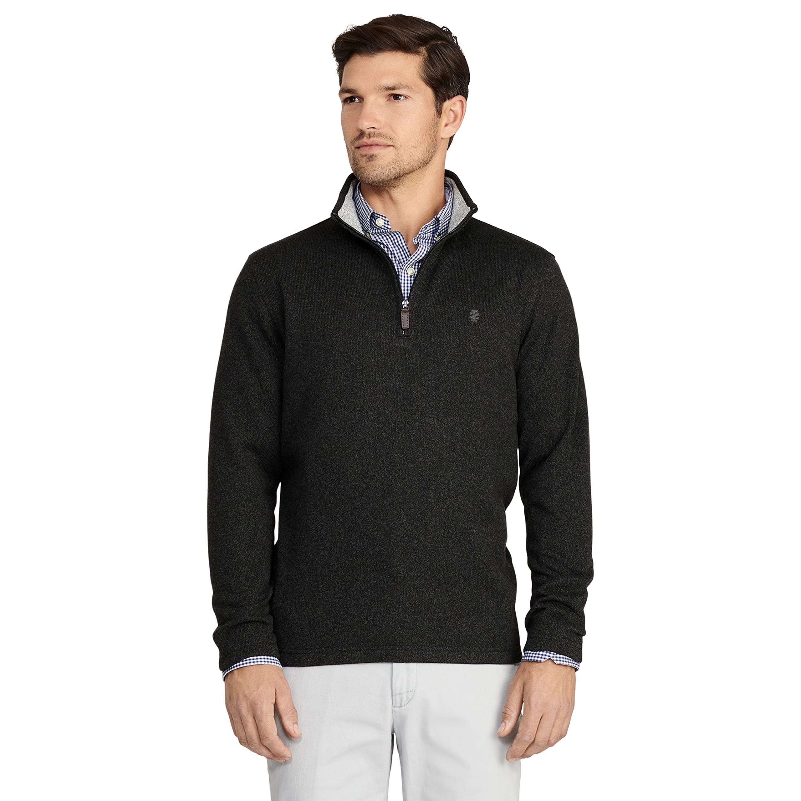 IZOD Men's Quarter Zip Sweater Fleece Pullover