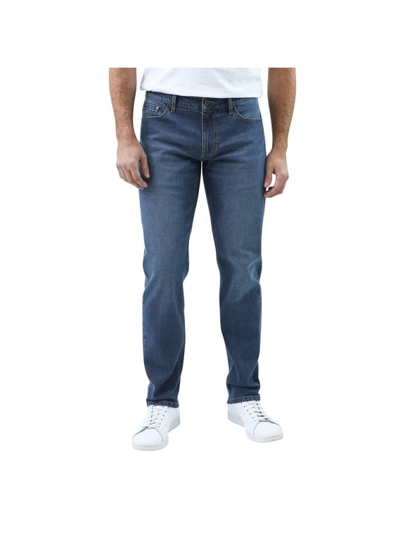 Men's Saltwater 5 Pocket Straight Fit Stretch Denim Jean (US, Waist Inseam, 32, 30, Regular, Regular, Blue)