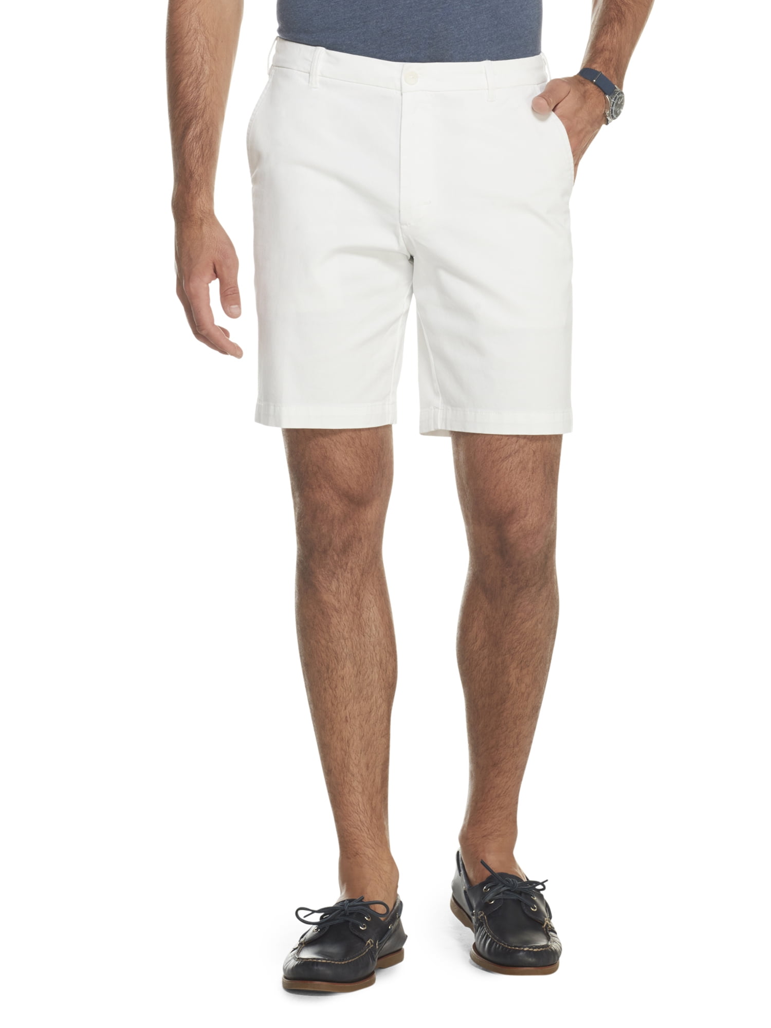 IZOD Men's Saltwater Comfort Flat Front 9.5" Chino Short - Walmart.com