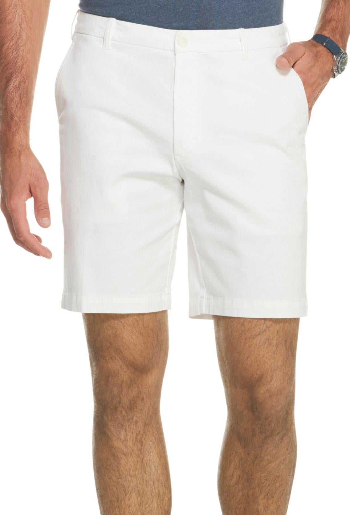 IZOD Men's Saltwater Comfort Flat Front 9.5" Chino Short