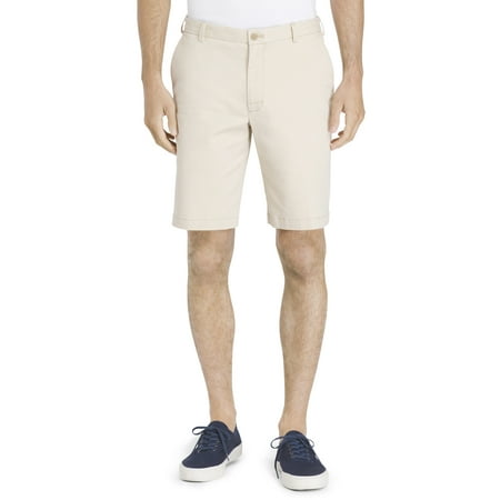 IZOD Men's Saltwater Comfort Flat Front 9.5" Chino Short