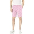 thumbnail image 1 of IZOD Men's Saltwater Stretch 9.5" Chino Printed Shorts, Pink Lady, 40, 1 of 7