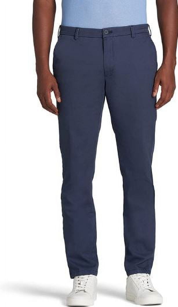 IZOD Men's Saltwater Stretch Flat Front Fit Chino Pant, Cadet Navy, 33W ...
