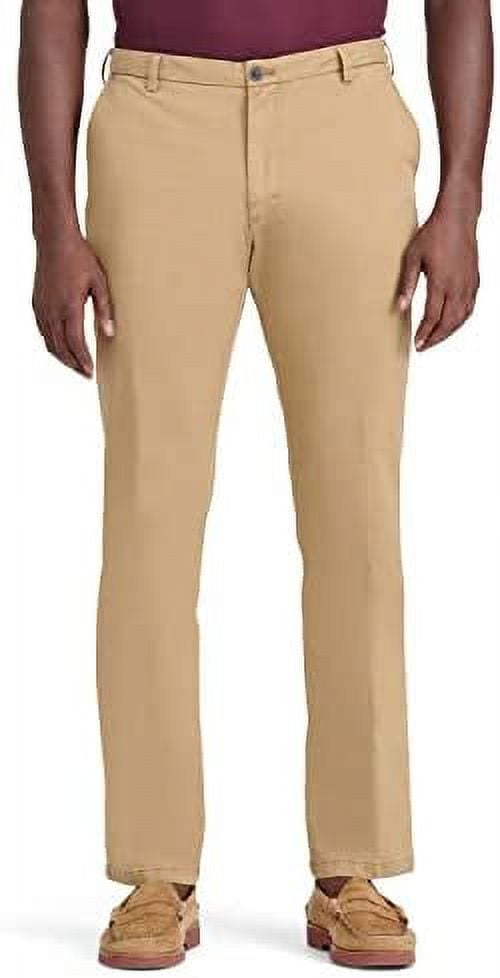 Pantalon De Ville IZOD Homme 38x32 – Beige – Jambe Droite – Très Bon État