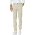 thumbnail image 1 of IZOD Men's Saltwater Stretch Flat Front Straight Fit Chino Pant, Stone, 30W, 30L, 1 of 2
