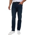 thumbnail image 1 of IZOD Men’s Straight Fit Classic 5-Pocket Style Jean (Dark Blue, 42W x 34L), 1 of 7