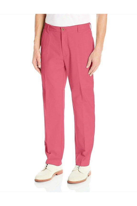Men's Stretch Chino With Sportflex Straight Fit Flat Front Pant