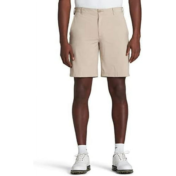 IZOD Men's Swing-Flex Golf Shorts Slim Straight, Red Khaki, 34