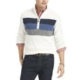 thumbnail image 1 of IZOD Men's Upper Chest-Stripe Long Sleeve 1/4 Zip Shaker Sweater, 1 of 1